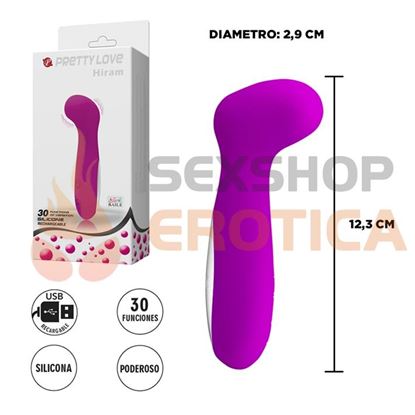 Masajeador vaginal con carga USB